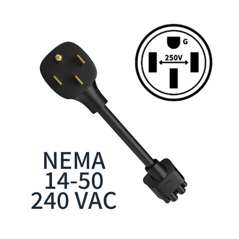RIYS nema 14-50 plug adapter for tesla model s, 3, x, y ev charger extension cable connection tesla nema adapter gen 2