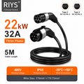 Type 2 EV Charging Cable For Hybrid Electric Vehicles 22KW 32A 5M High Quality Fast Charging Cable