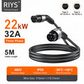 Type 2 EV Charging Cable For Hybrid Electric Vehicles 22KW 32A 5M High Quality Fast Charging Cable