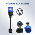 RIYS 3 pin blue cee plug adapter for tesla model s, 3, x, y ev charger extension cable connection tesla nema adapter gen