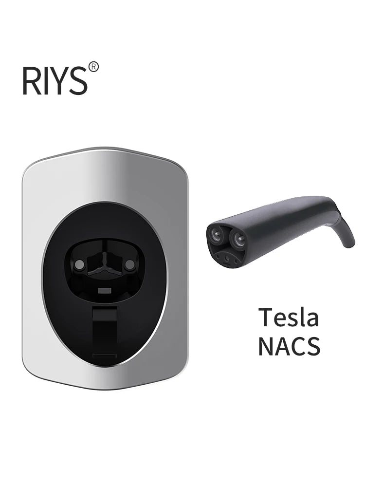 Type 2 EV Charger Holder, Stylish, IEC62196-2, Charging Cable Organizer, Plug Holder, Slim Wallbox, EV Charger, Supports Type 2