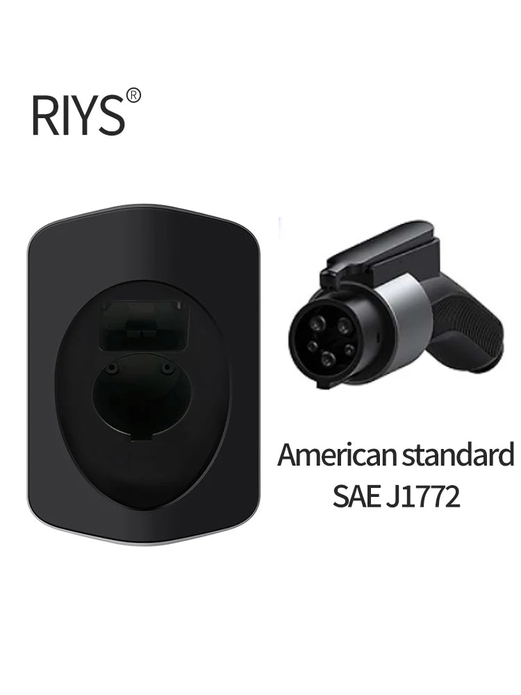 Type 2 EV Charger Holder, Stylish, IEC62196-2, Charging Cable Organizer, Plug Holder, Slim Wallbox, EV Charger, Supports Type 2
