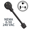 TSL mobile connector 6-50P adapter, suitable for S, 3, X, Y type Isabel 2 EV charger extension connector, 240V output