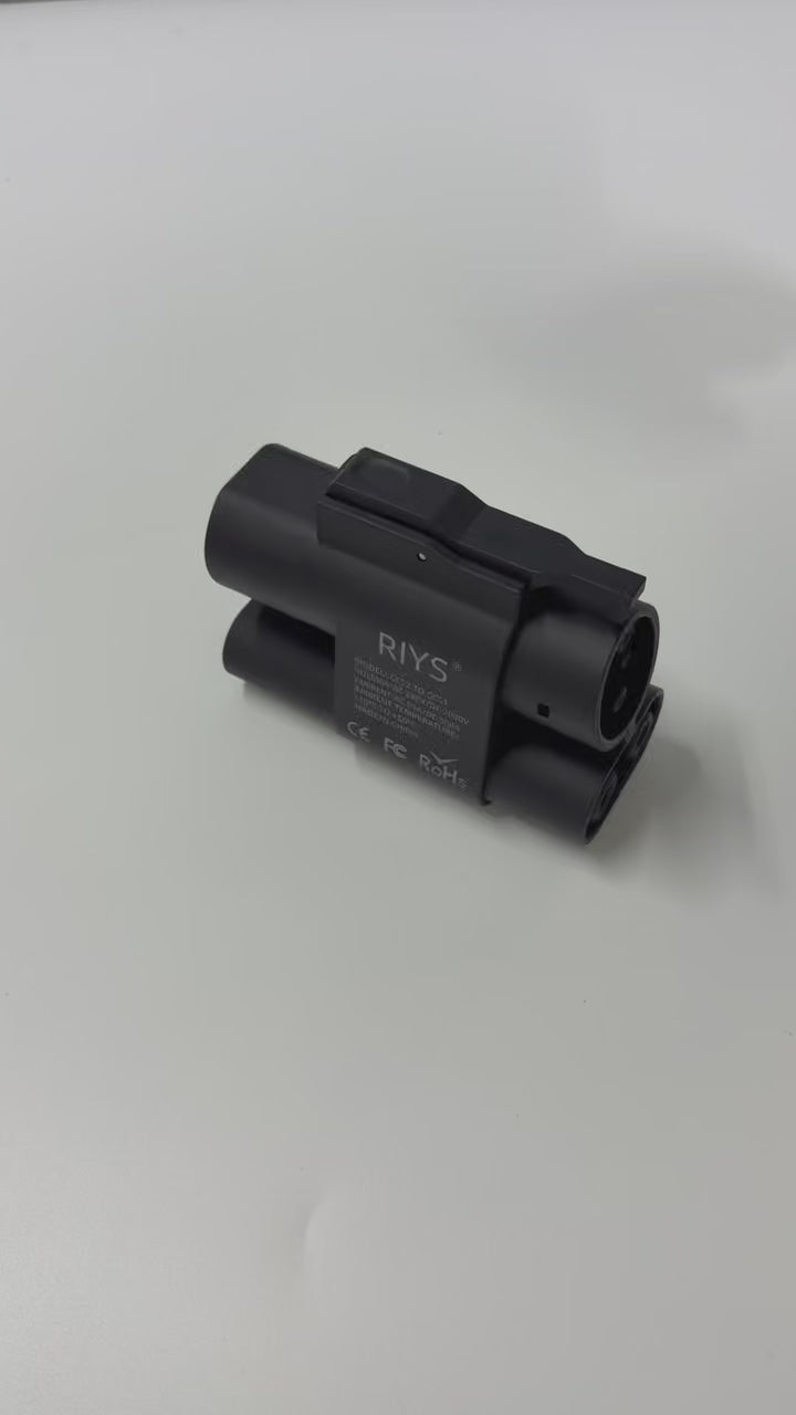 RIYS CCS2‑to‑CCS1 AC+DC Adapter 500A Max for EV
